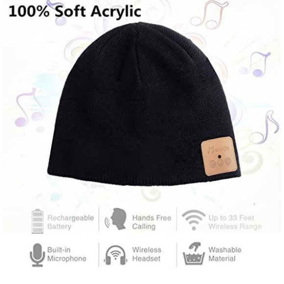 NWT Beanie aka Toque with Bluetooth Headphones! - Picture 4 of 14